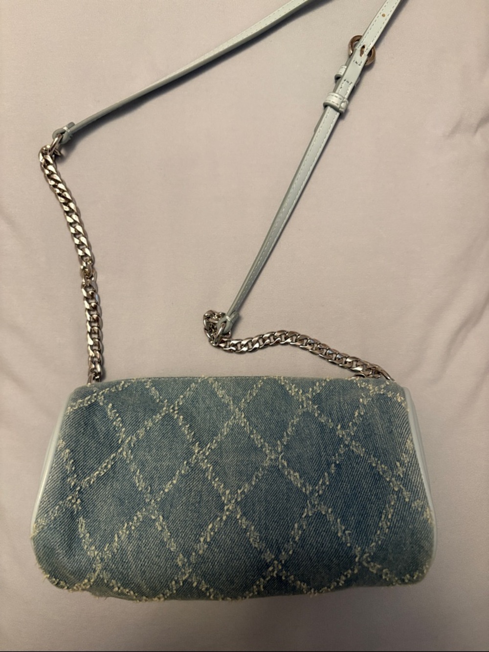 Stoney Clover denim barrel crossbody bag
